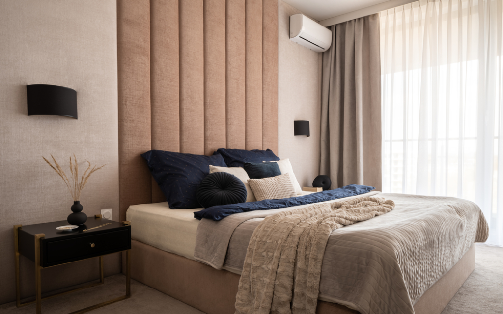 melhor posição para ar condicionado no quarto